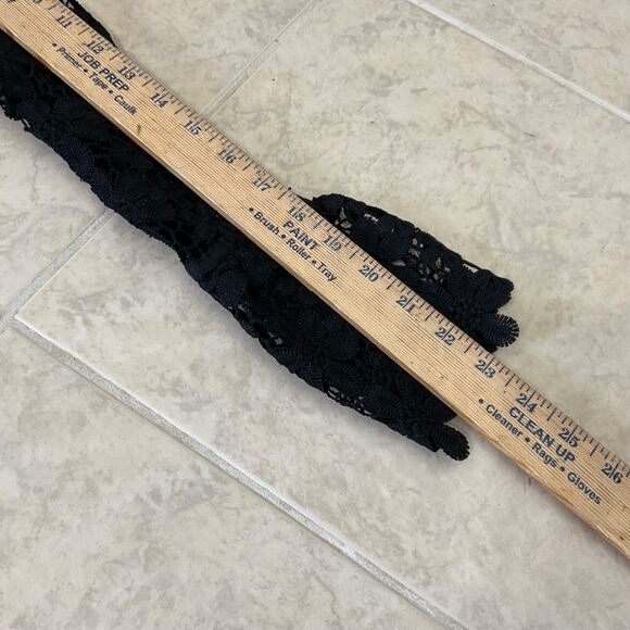 Womens Victorian Steampunk Lace Top sz. M Black High Neck Whimsigoth Fairy zips - Picture 9 of 14